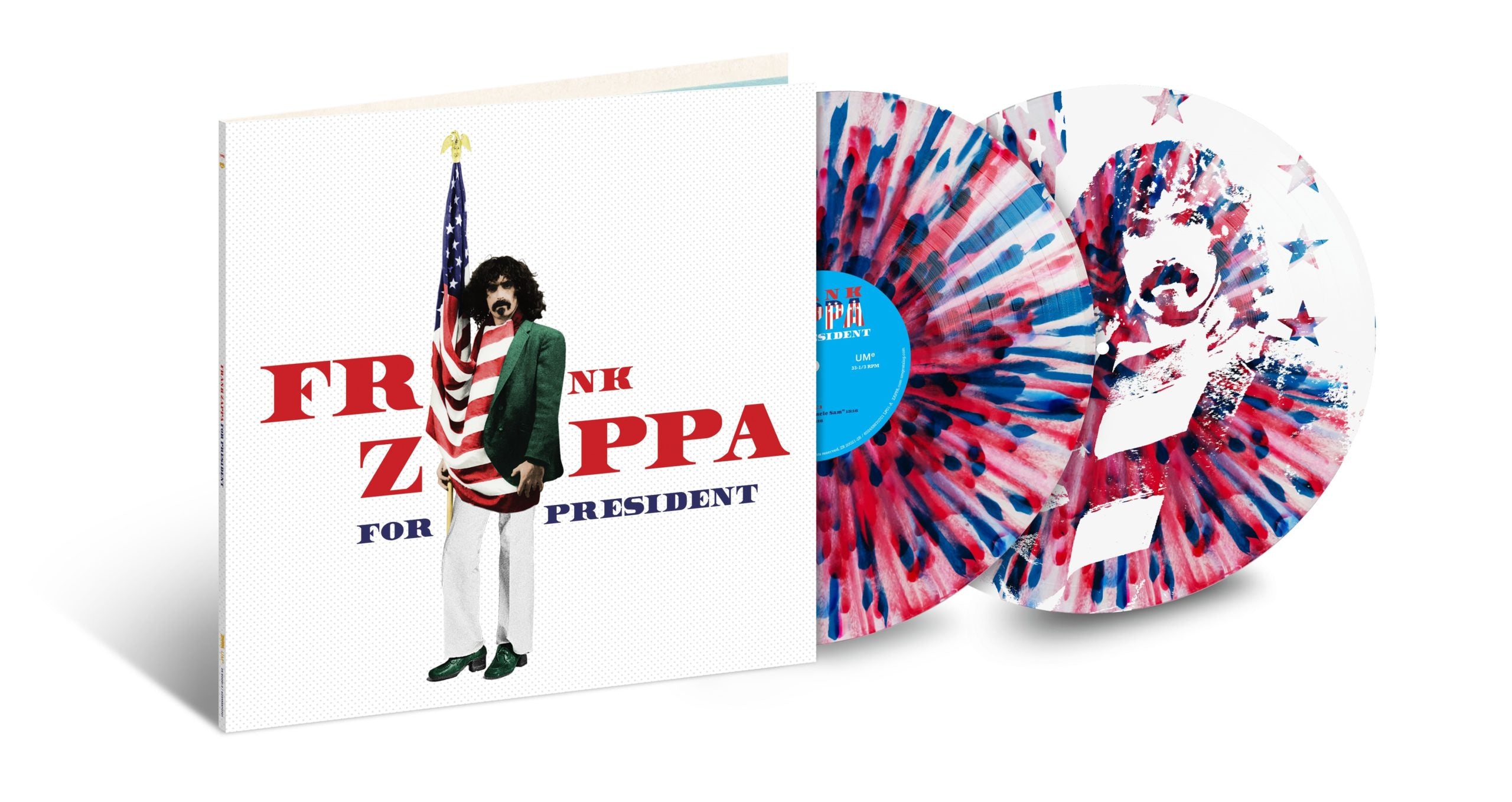 Frank Zappa Zappa For President Record Store Day 2024 Red & Blue Splatter Vinyl Edition