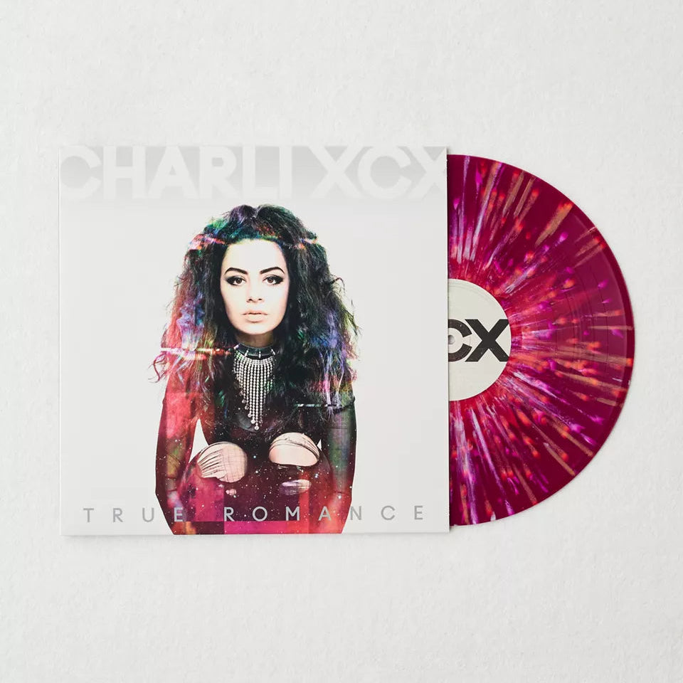 Charli xcx - "True Romance" UO Exclusive Burgundy Pink Splatter Vinyl