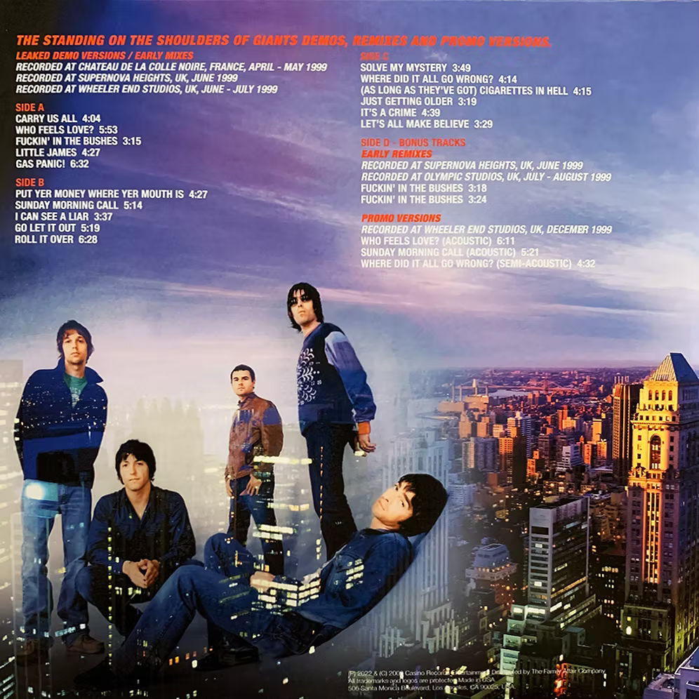 OASIS The Naked Giants 2xLP (Blue Coloured Vinyls) PROMO EDITION