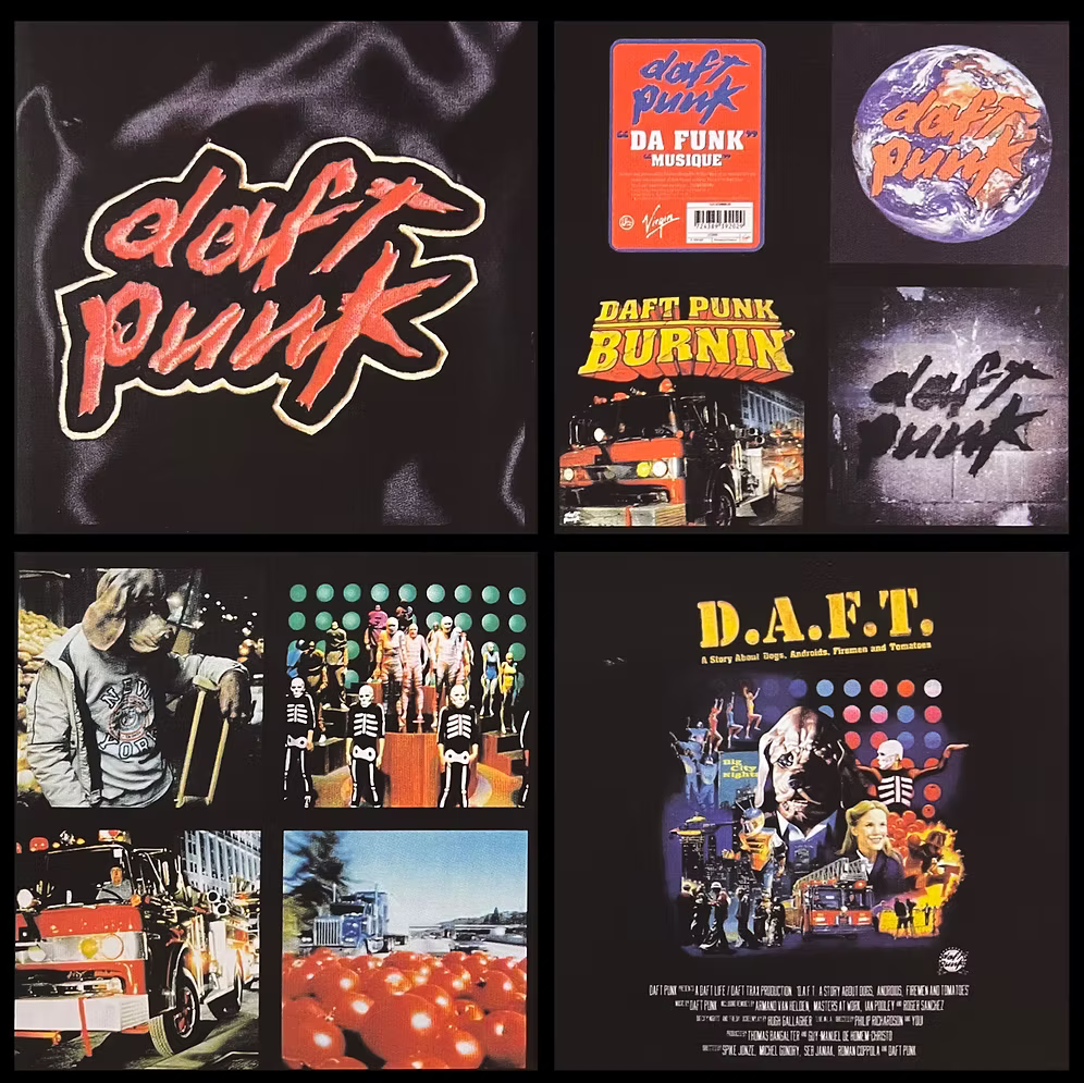 DAFT PUNK Musique Vol. 1 1993-2005 2xLP (Red Translucent Coloured Vinyls) Bootleg