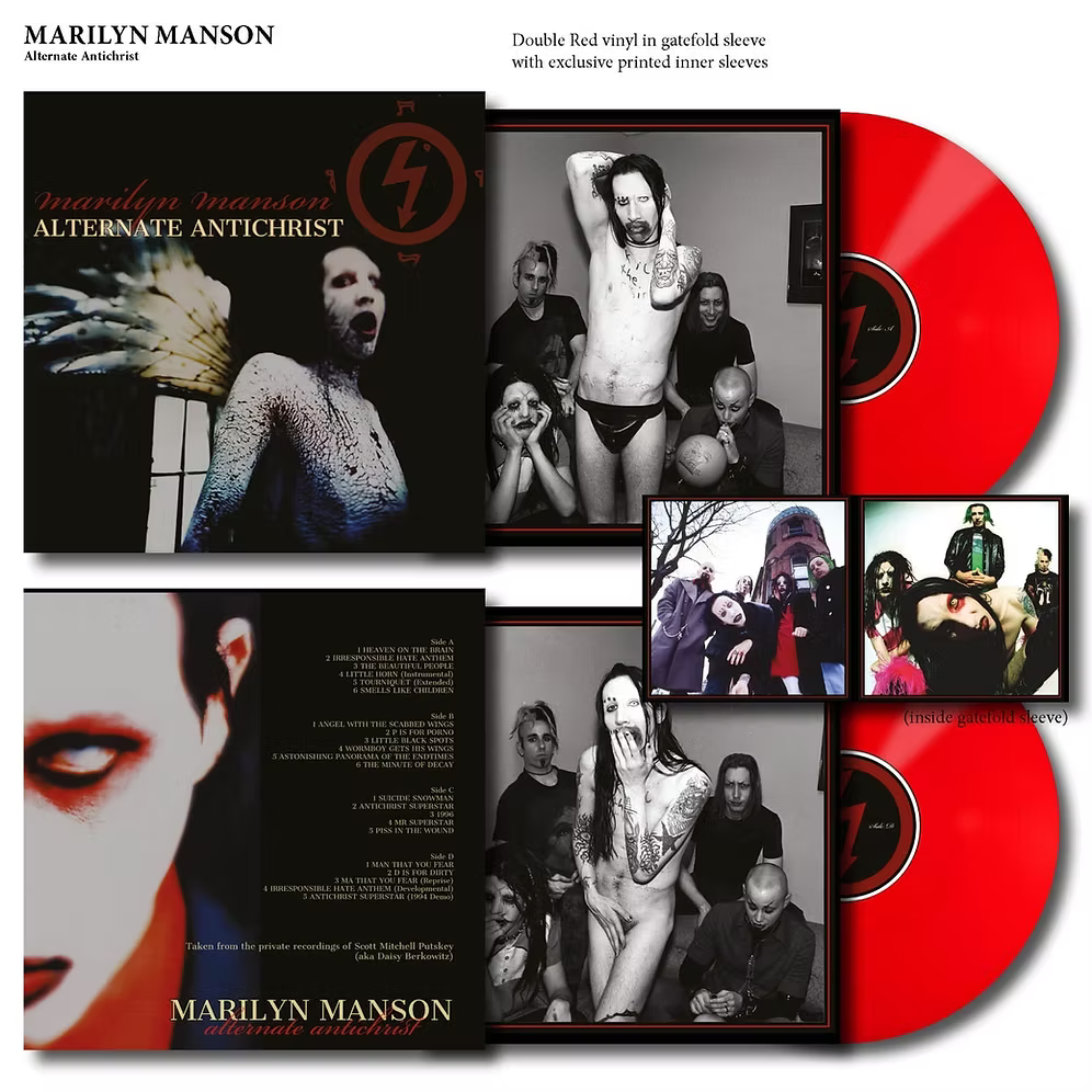 MARILYN MANSON Alternate Antichrist 2xLP(Red Coloured Vinyls)