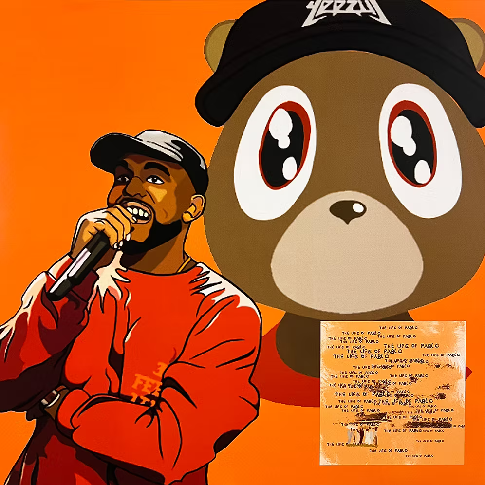 KANYE WEST 2xLP The Life Of Pablo (Orange Coloured Vinyls) Includes Saint Pablo