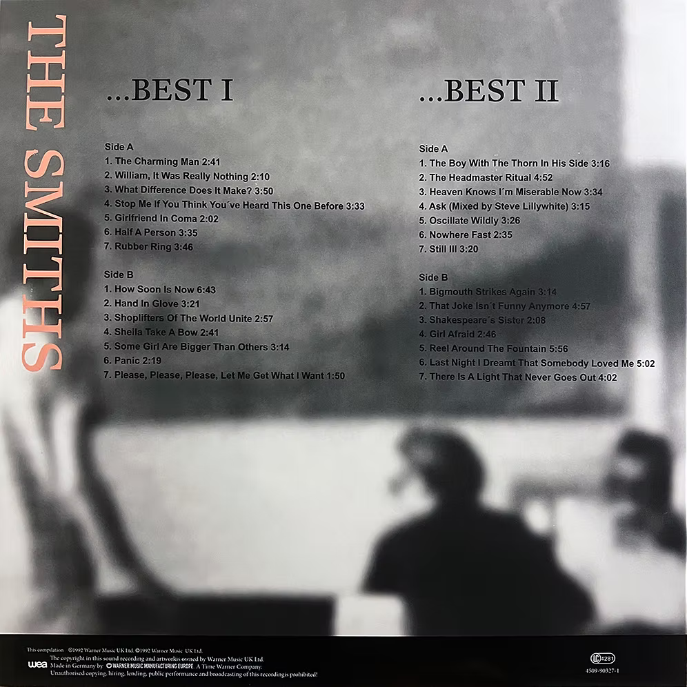 THE SMITHS 2xLP Best I + II