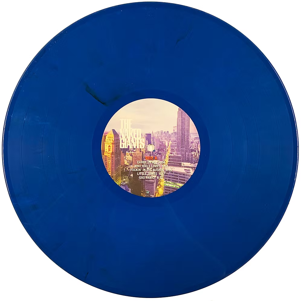 OASIS The Naked Giants 2xLP (Blue Coloured Vinyls) PROMO EDITION