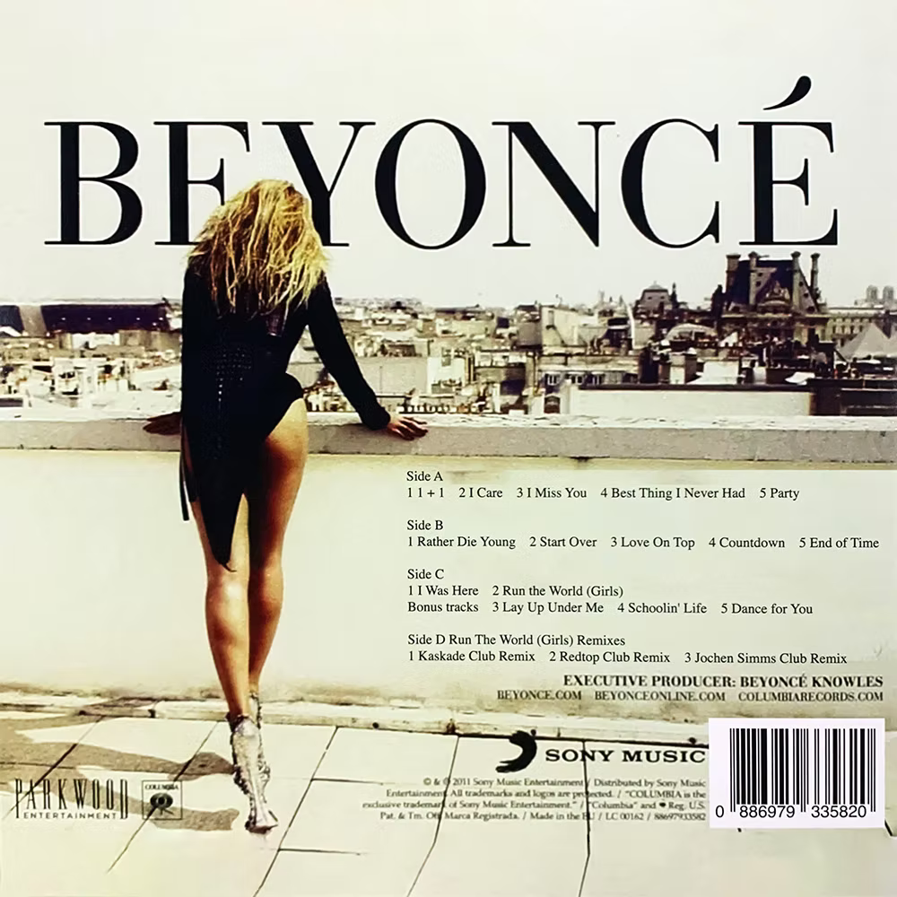 BEYONCE 4 2xLP(Gold Coloured Vinyls) with 6 Bonus Tracks