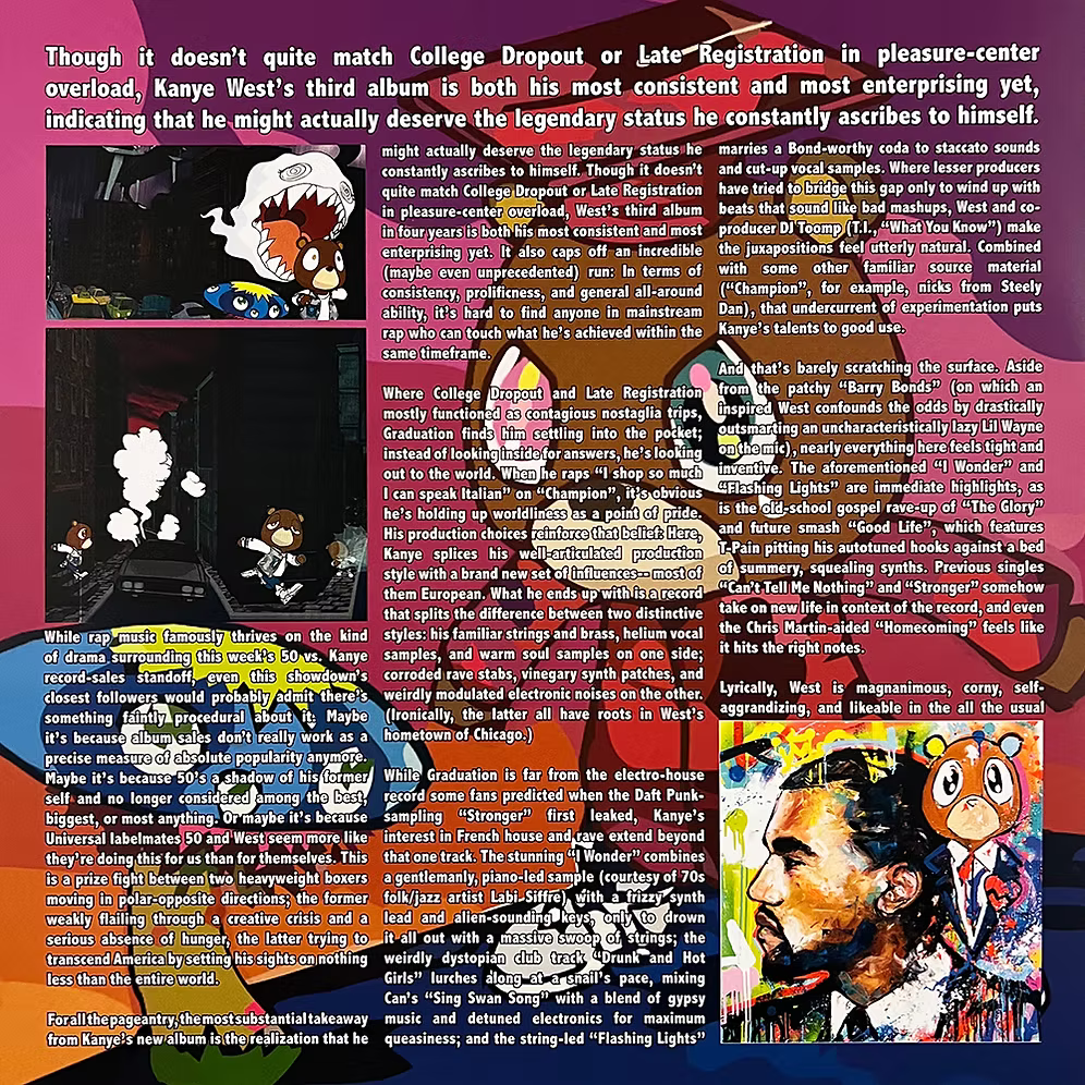 Kanye West - Graduation 2LP (VINILO DE COLOR MÁRMOL ROJO Y PÚRPURA)