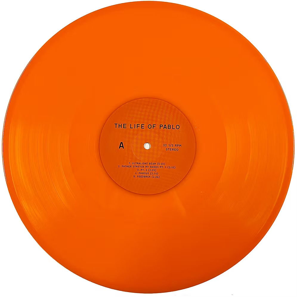 KANYE WEST 2xLP The Life Of Pablo (Orange Coloured Vinyls) Includes Saint Pablo