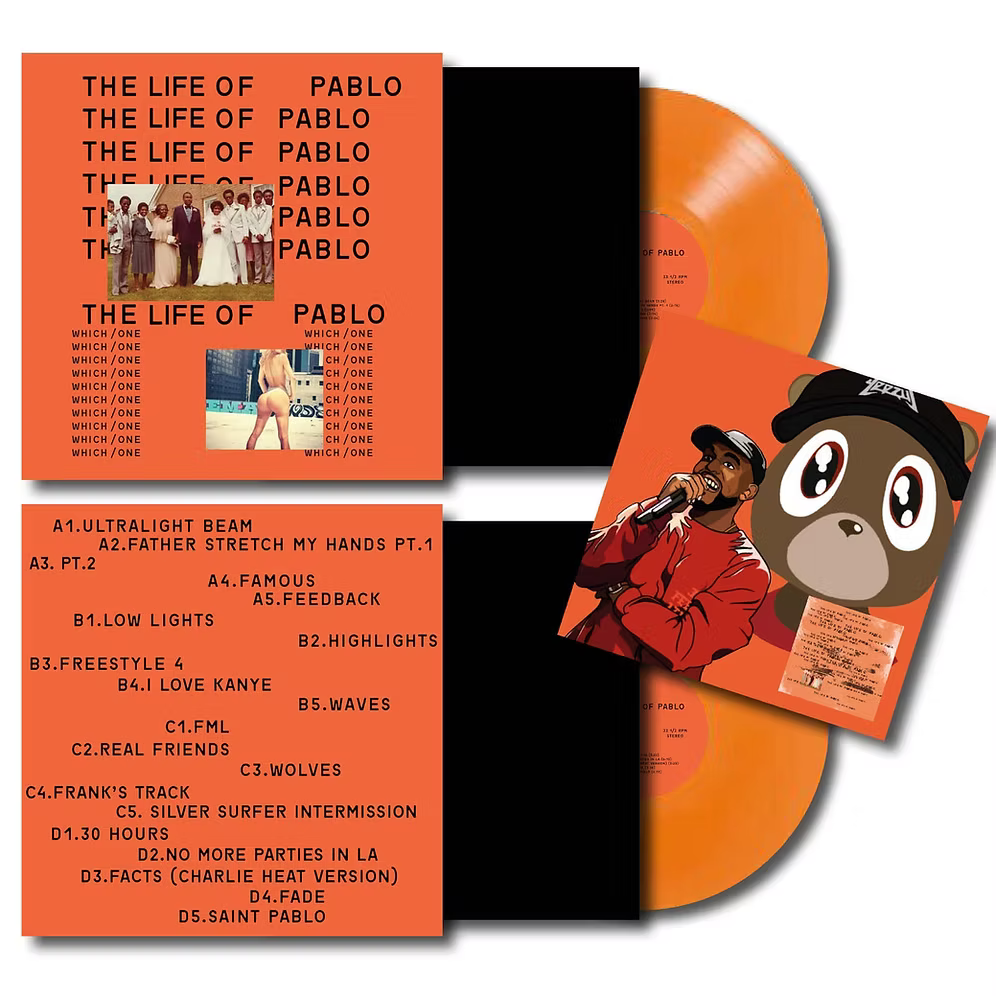 KANYE WEST 2xLP The Life Of Pablo (Orange Coloured Vinyls) Includes Saint Pablo