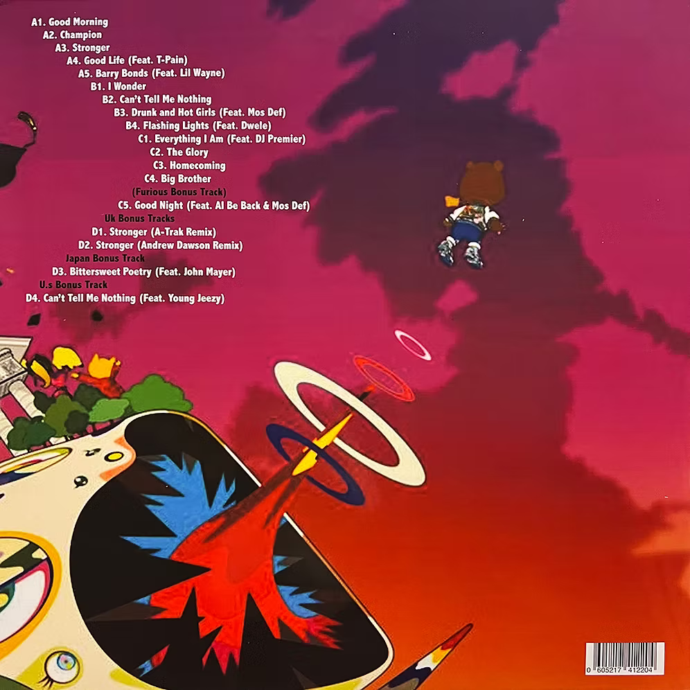Kanye West - Graduation 2LP (VINILO DE COLOR MÁRMOL ROJO Y PÚRPURA)