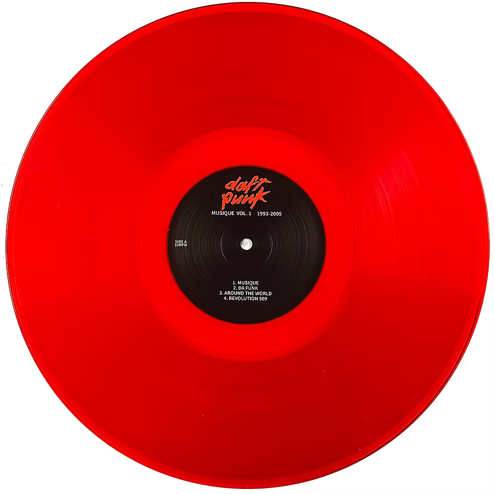 DAFT PUNK Musique Vol. 1 1993-2005 2xLP (Red Translucent Coloured Vinyls) Bootleg