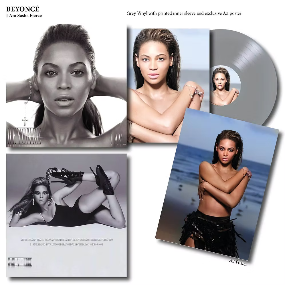 BEYONCE I Am…Sasha Fierce LP (Grey Coloured Vinyl) with Poster