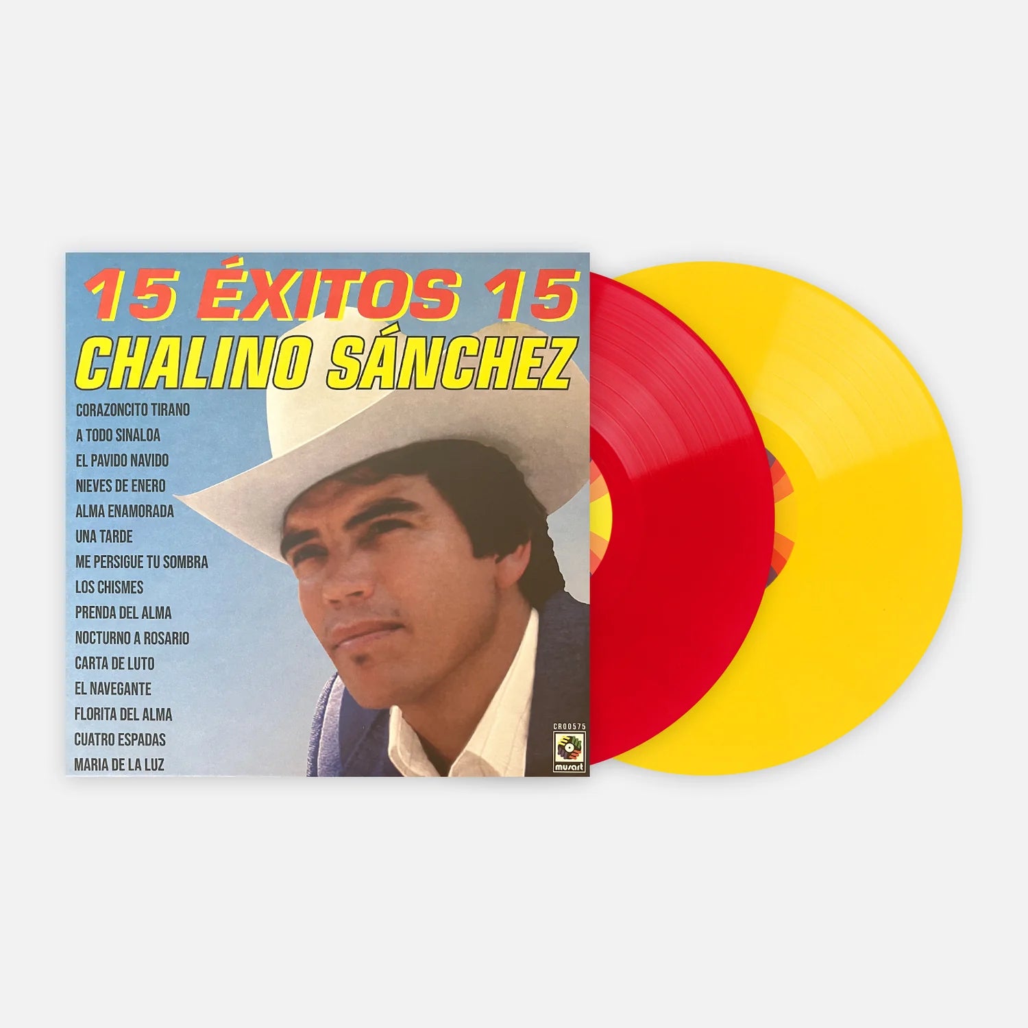 Chalino Sánchez – 15 Éxitos 15 (vinilo rojo y amarillo edición VMP exclusiva)