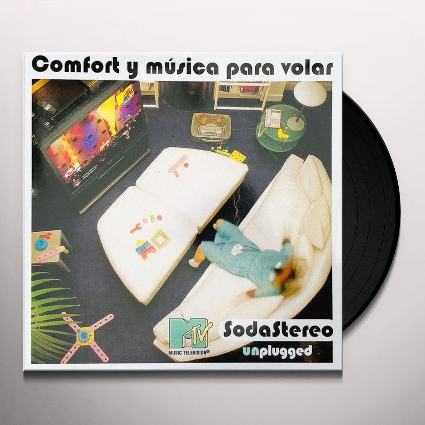 Soda Stereo COMFORT Y MUSICA PARA VOLAR: MTV UNPLUGGED Vinyl Record (RARA EDICIÓN) BOOTLEG