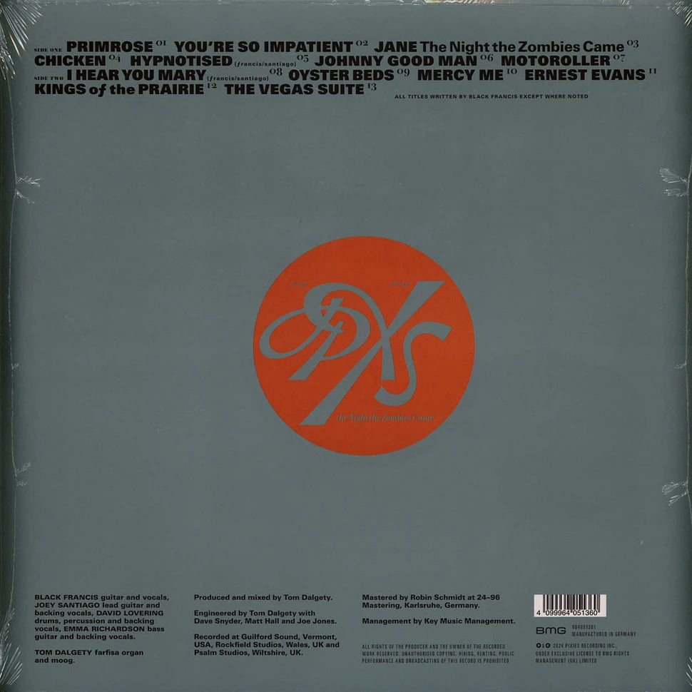 Pixies The Night The Zombies Came Indie Exclusive Red Smoky Vinyl Edition