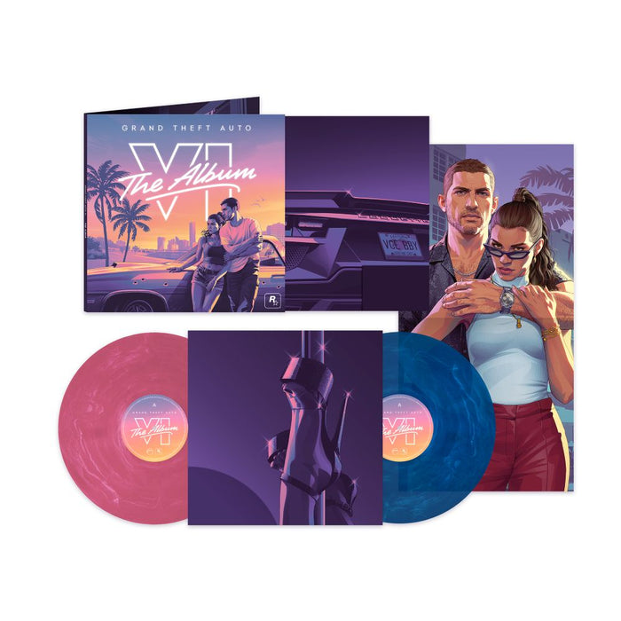 Grand Theft Auto VI: The Album 2LP Indies Exclusive Marble Pink & Blue Vinyl