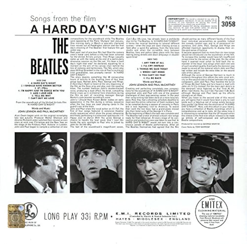 The Beatles - "A Hard Day´s Night" Limited White Vinyl