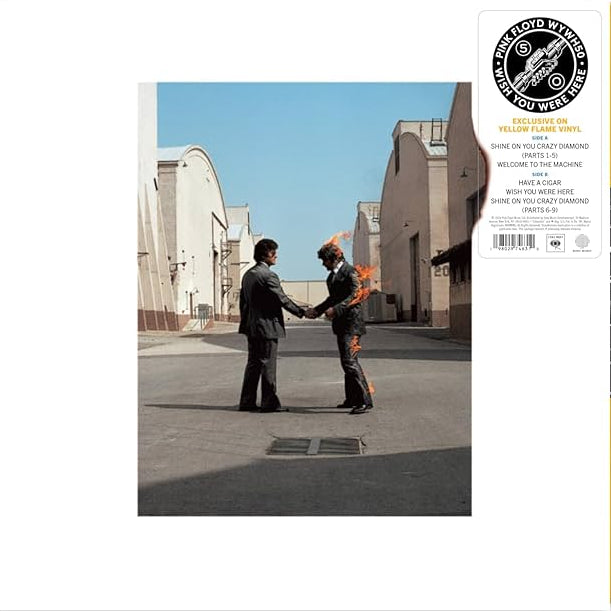 Pink Floyd Wish You Were Here Yellow Flame Vinyl Edition