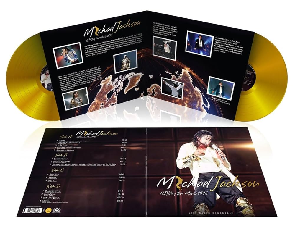 Michael Jackson - "HIStory Tour Manila 1996" Limited Edition 2LP Gold Vinyl