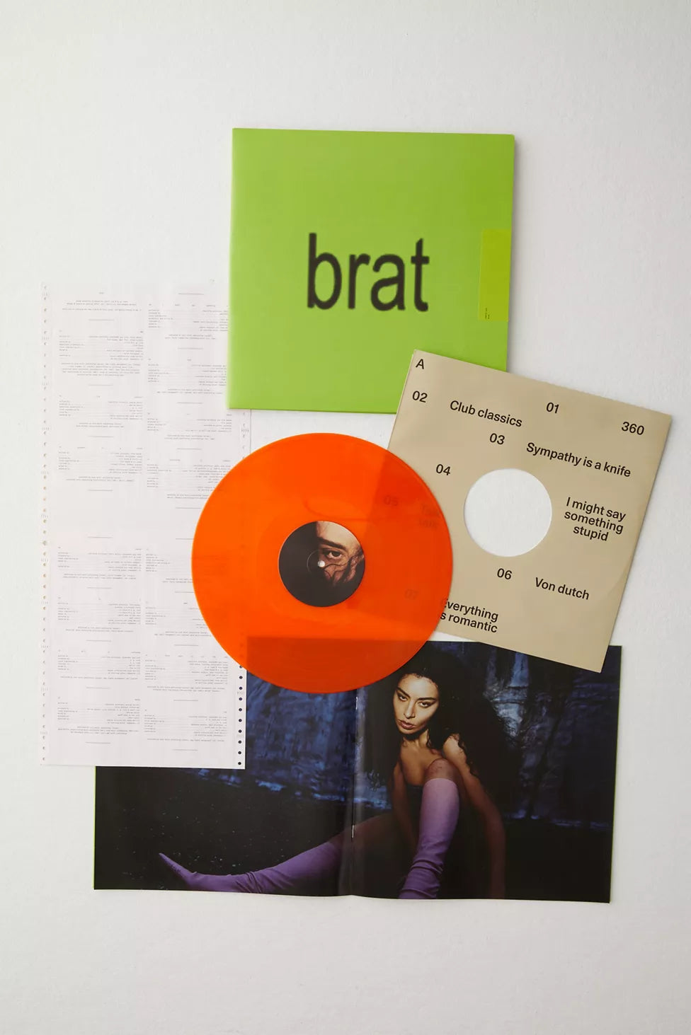 Charli xcx - Brat UO Exclusive LP Orange Translucent Swirl