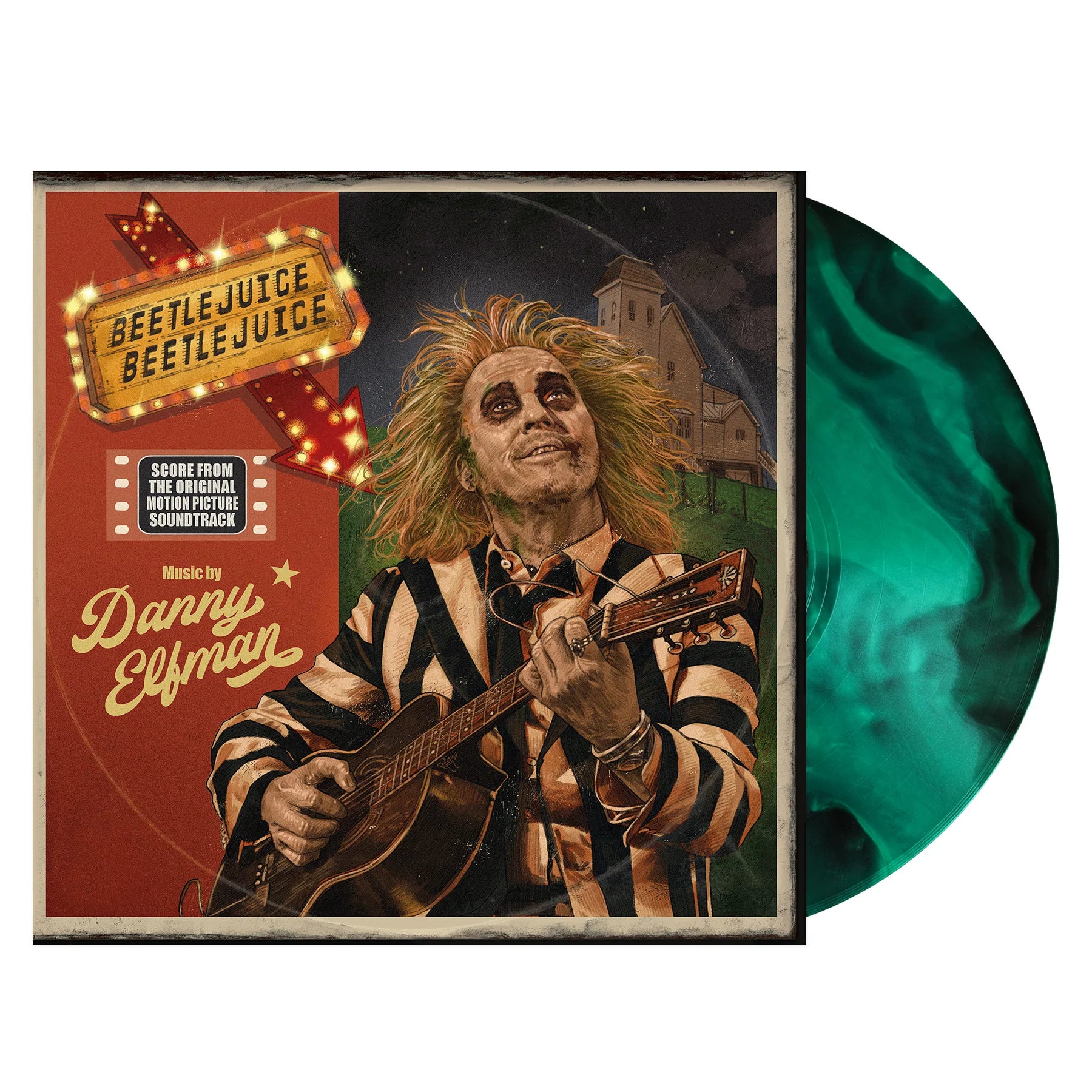 Danny Elfman - "Beetlejuice Beetlejuice, Score From The Movie" Iridescent Swirled Colored Vinyl