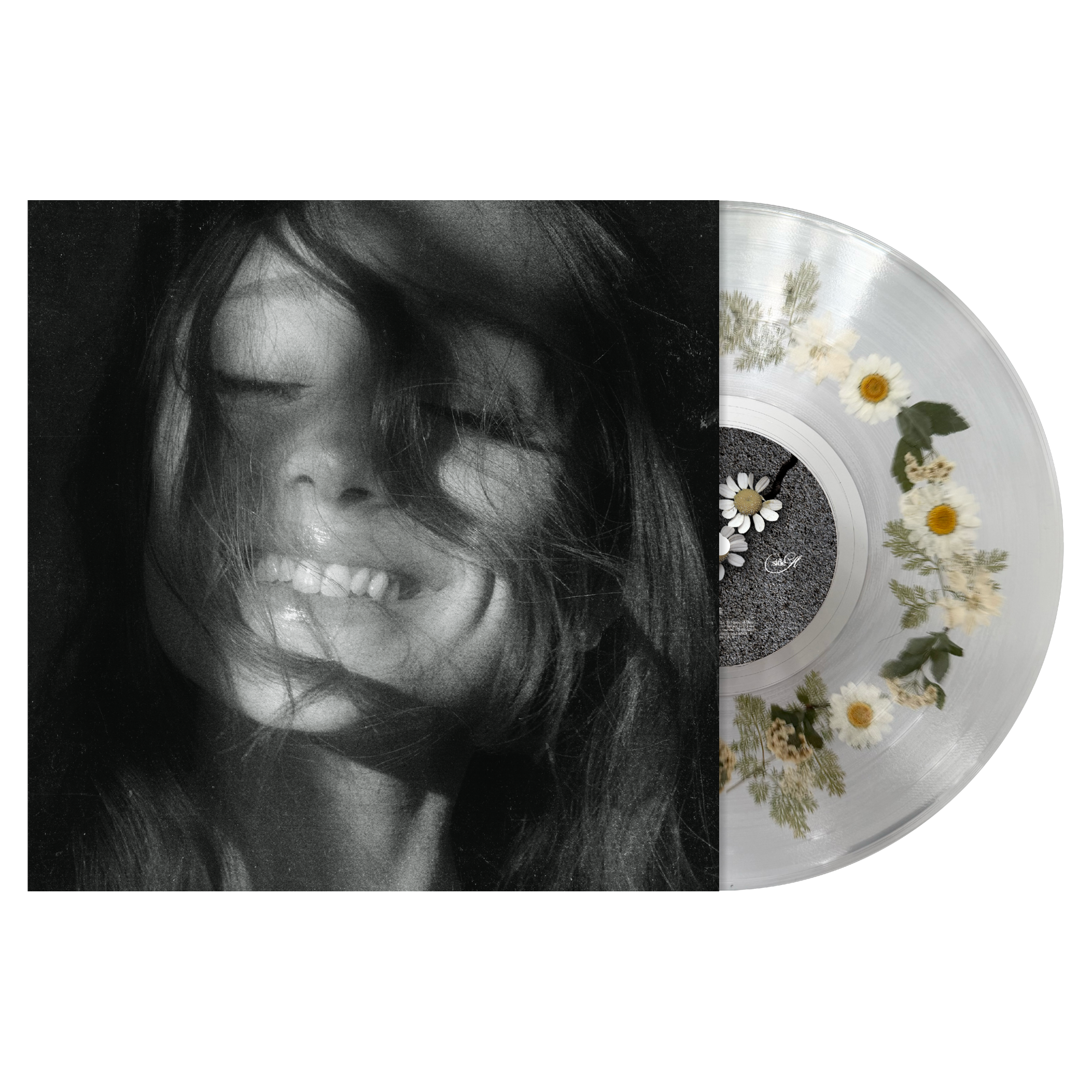 Ariana Grande - petal LP White Flower-Pressed Vinyl