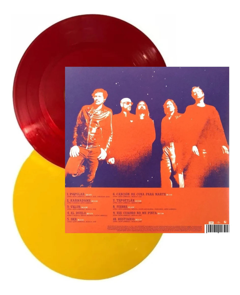 Zoé - "Sonido De Karmatica Resonancia" 2LP Red & Yellow Vinyl