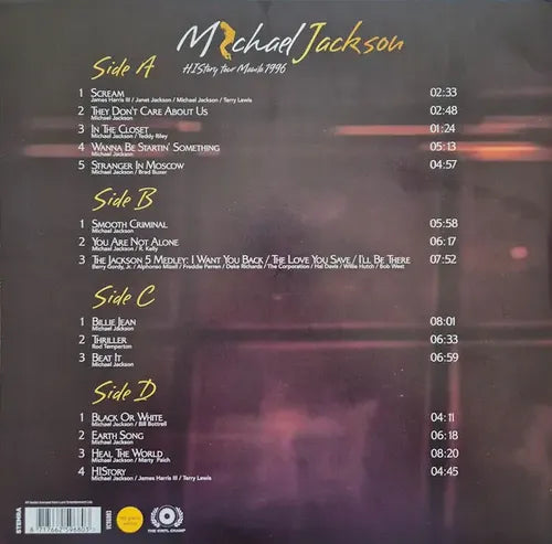 Michael Jackson - "HIStory Tour Manila 1996" Limited Edition 2LP Gold Vinyl
