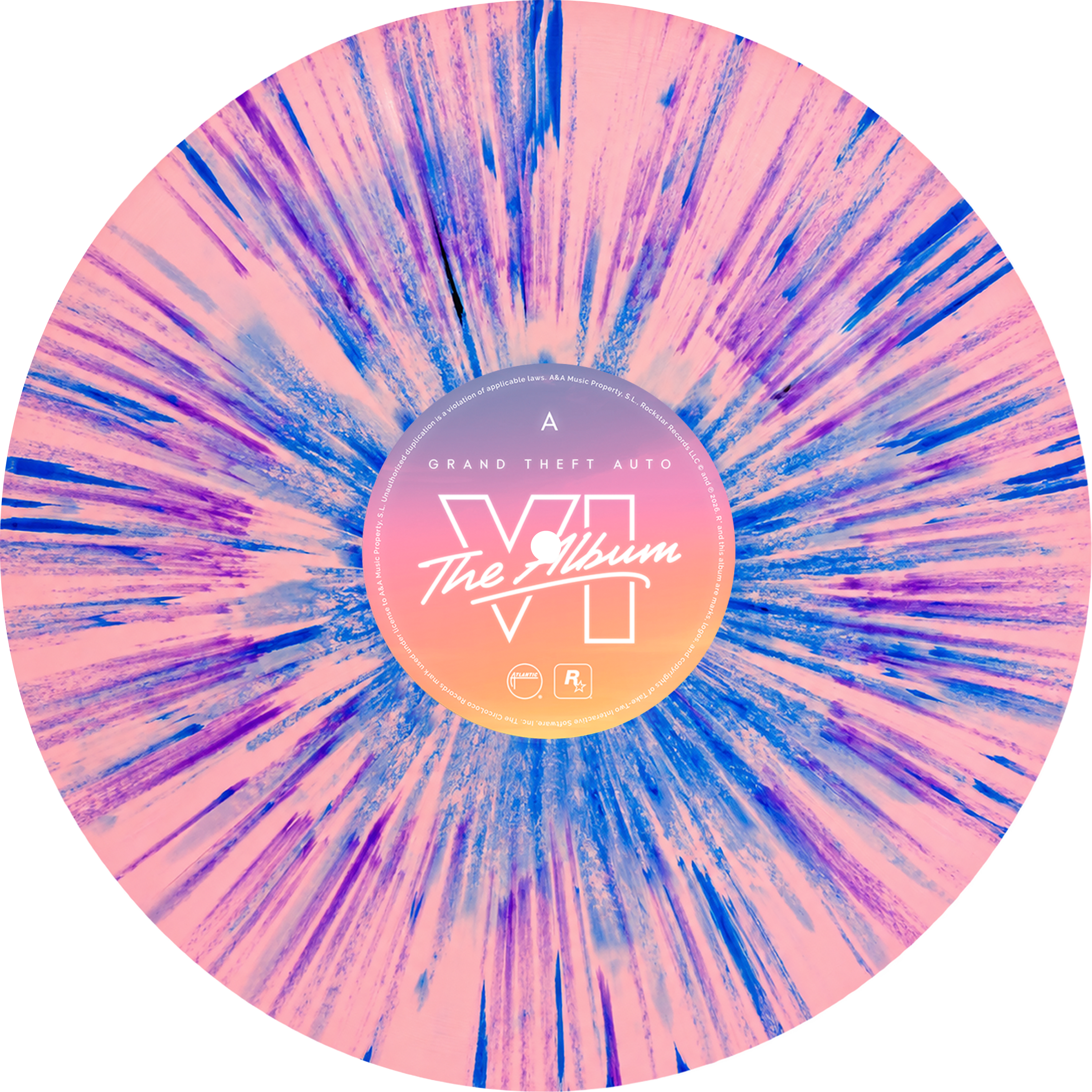Grand Theft Auto VI: The Album vinyl detail