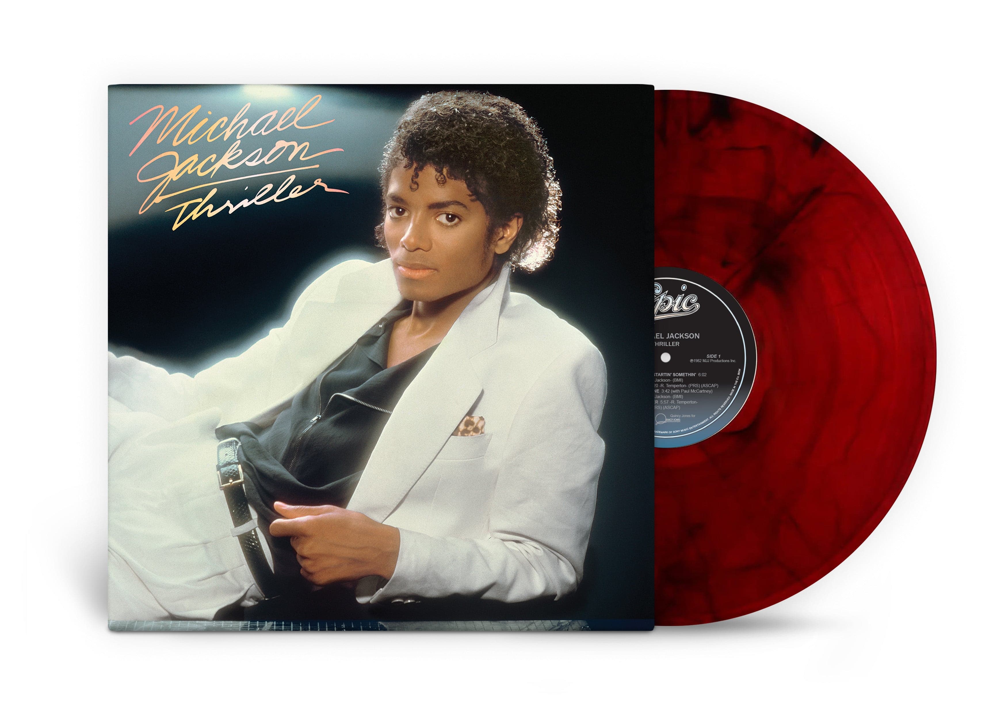 Michael Jackson Thriller Limited Edition Red & Black Marble Vinyl Edition