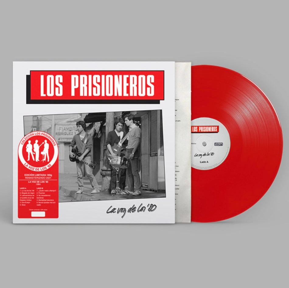 Los Prisioneros - La Voz De Los '80 Vinyl LP Color ROJO Numerado