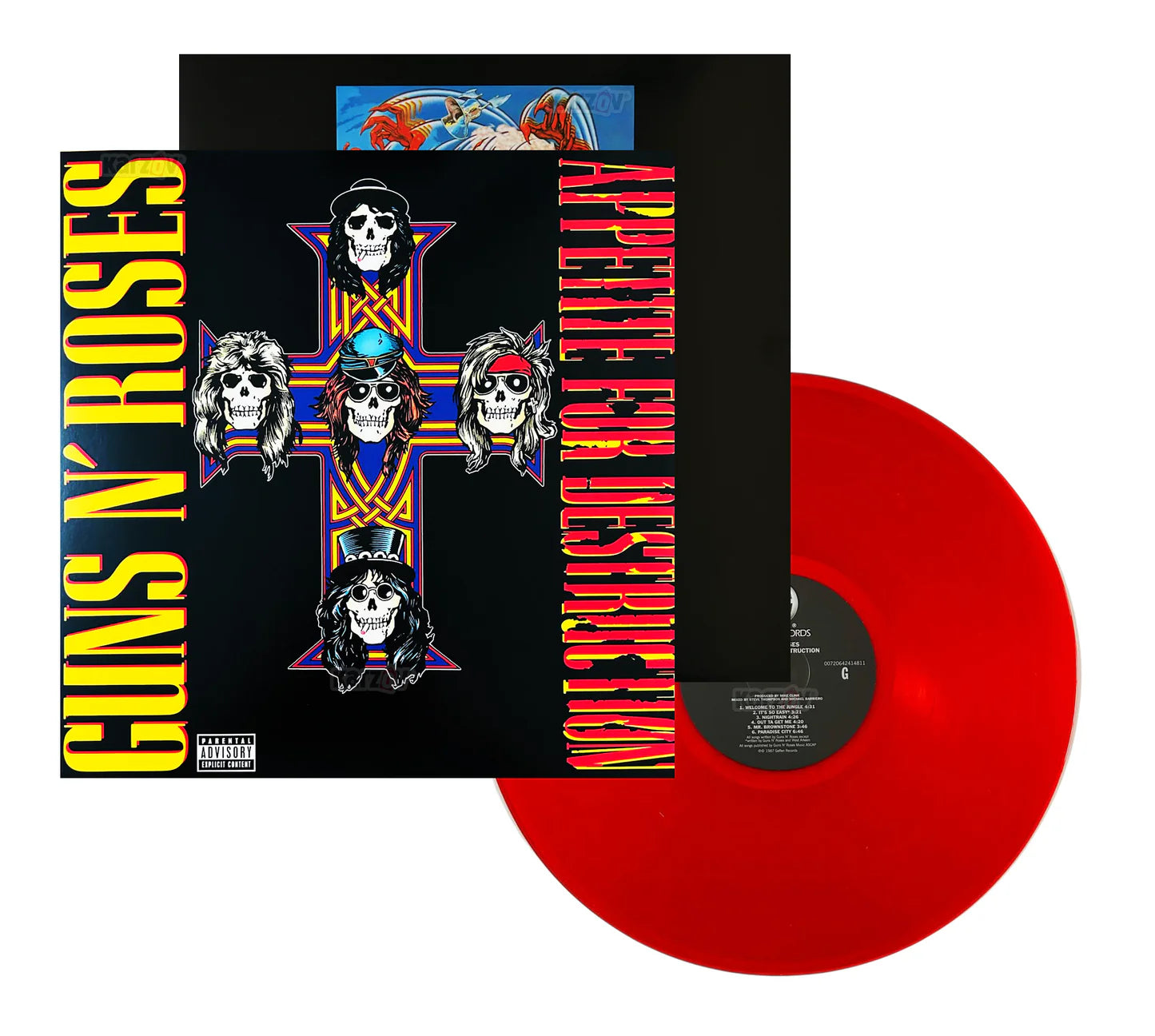 Guns N Roses Appetite For Destruction Red Translucent LP Vinyl