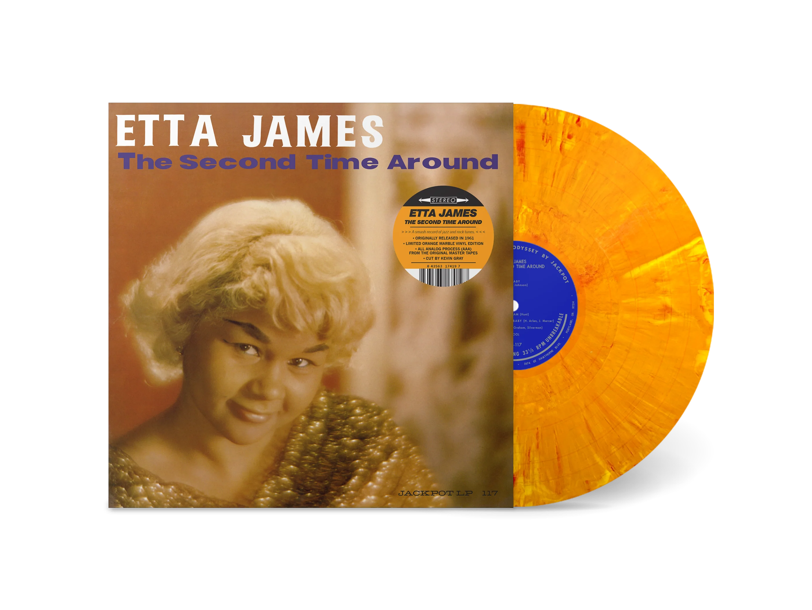 Etta James - "The Second Time Around" Limited Edition Orange Marble Vinyl
