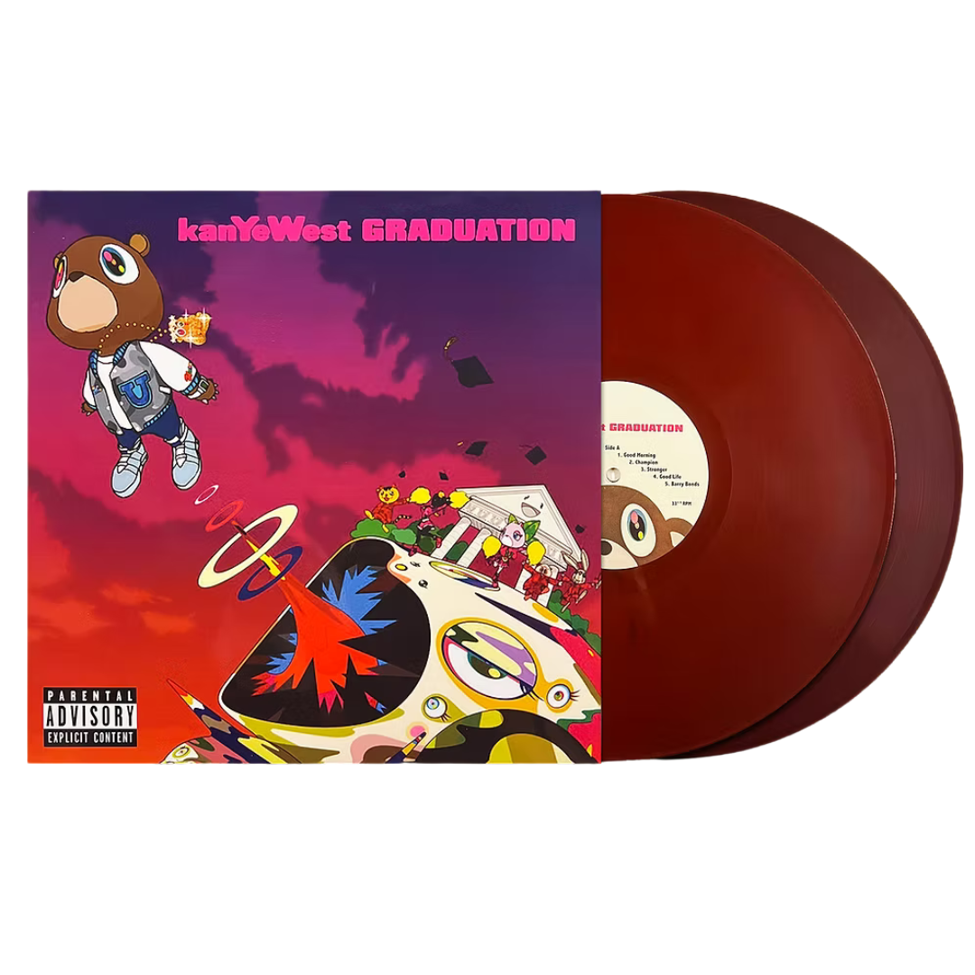 Kanye West - Graduation 2LP (VINILO DE COLOR MÁRMOL ROJO Y PÚRPURA)