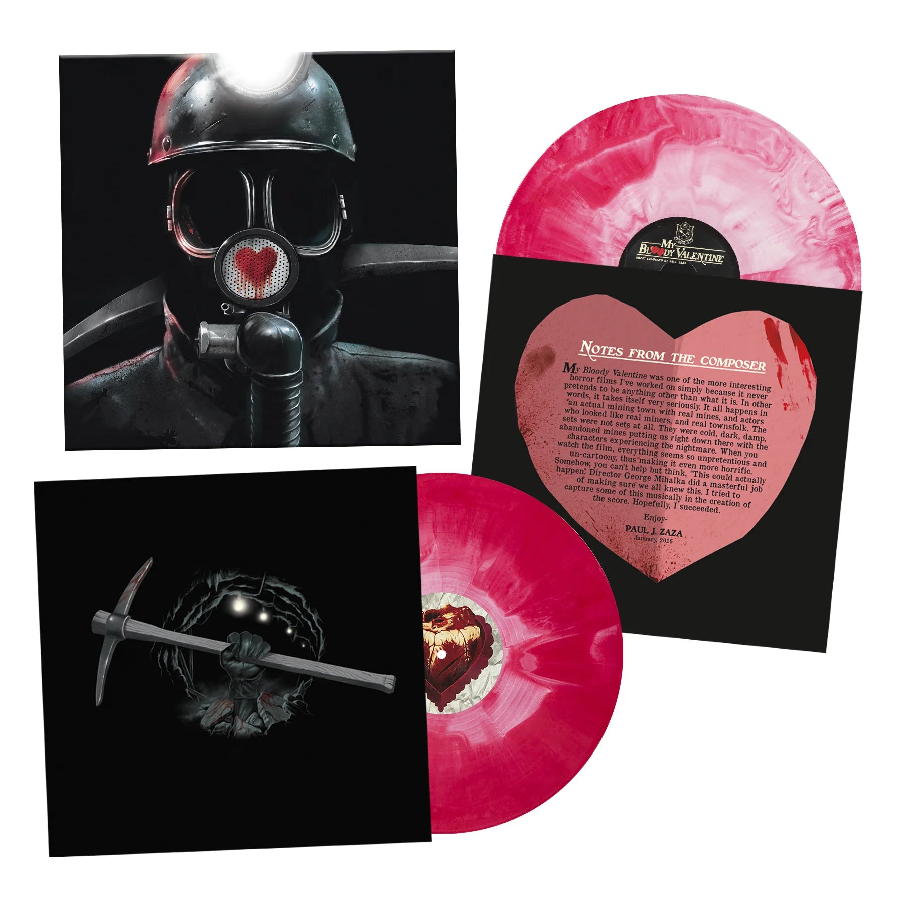 My Bloody Valentine Original Motion Picture Score Blood Red & White Hand-Poured Vinyl