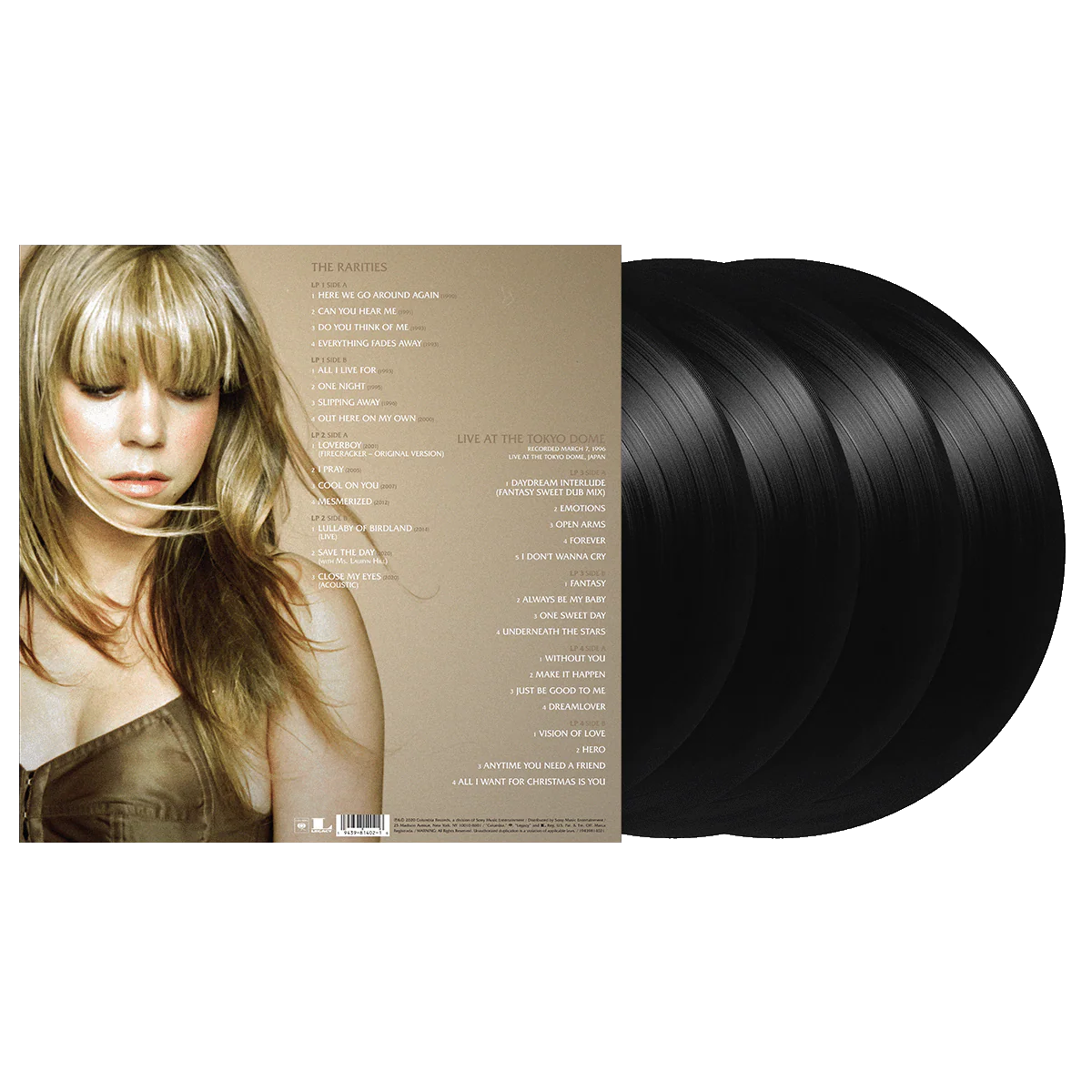 Mariah Carrey - "The Rarities" 4LP Set Black Vinyl