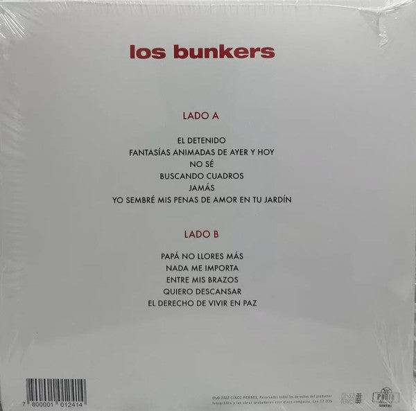 Los Bunkers – Los Bunkers (Vinilo, RE, Ed. Chile, 2022)