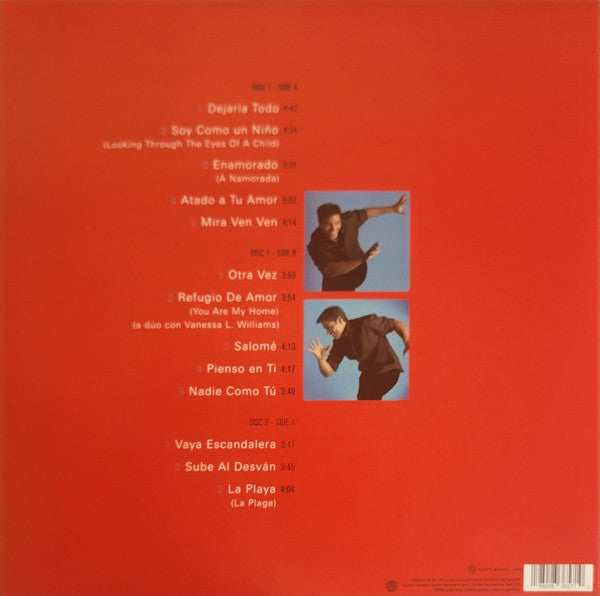 Chayanne - "Atado a tu Amor" Clear and Picture Disc 2LP Vinyl