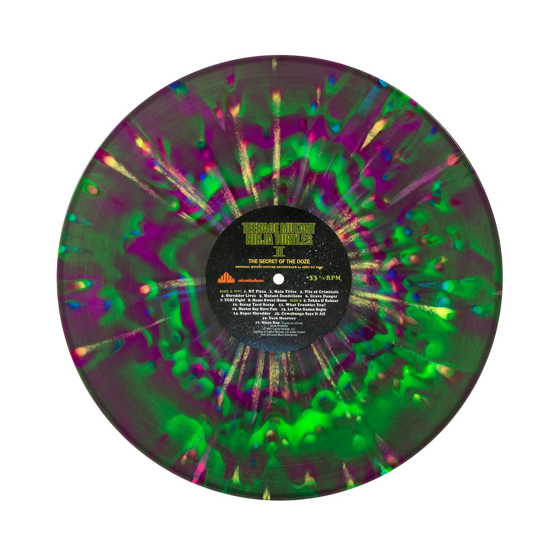 John Du Prez OST Teenage Mutant Ninja Turtles Part II: The Secret Of The Ooze Super Shredder & Turtle Brawl Vinyl Edition