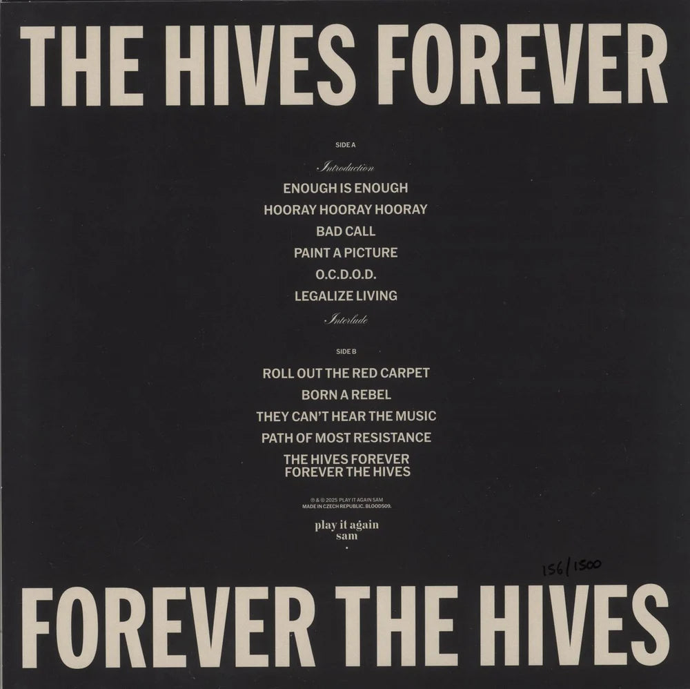 The Hives - "The Hives Forever Forever The Hives" - LP Silver Vinyl - Rough Trade Exclusive