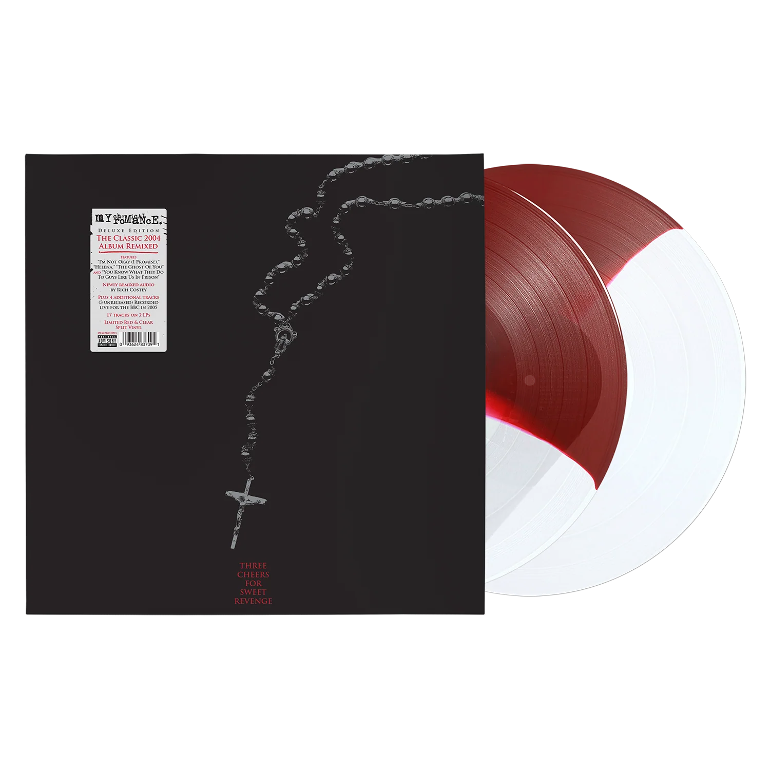 My Chemical Romance Three Cheers For Sweet Revenge (Deluxe) Red & Clear Split Vinyl 2LP
