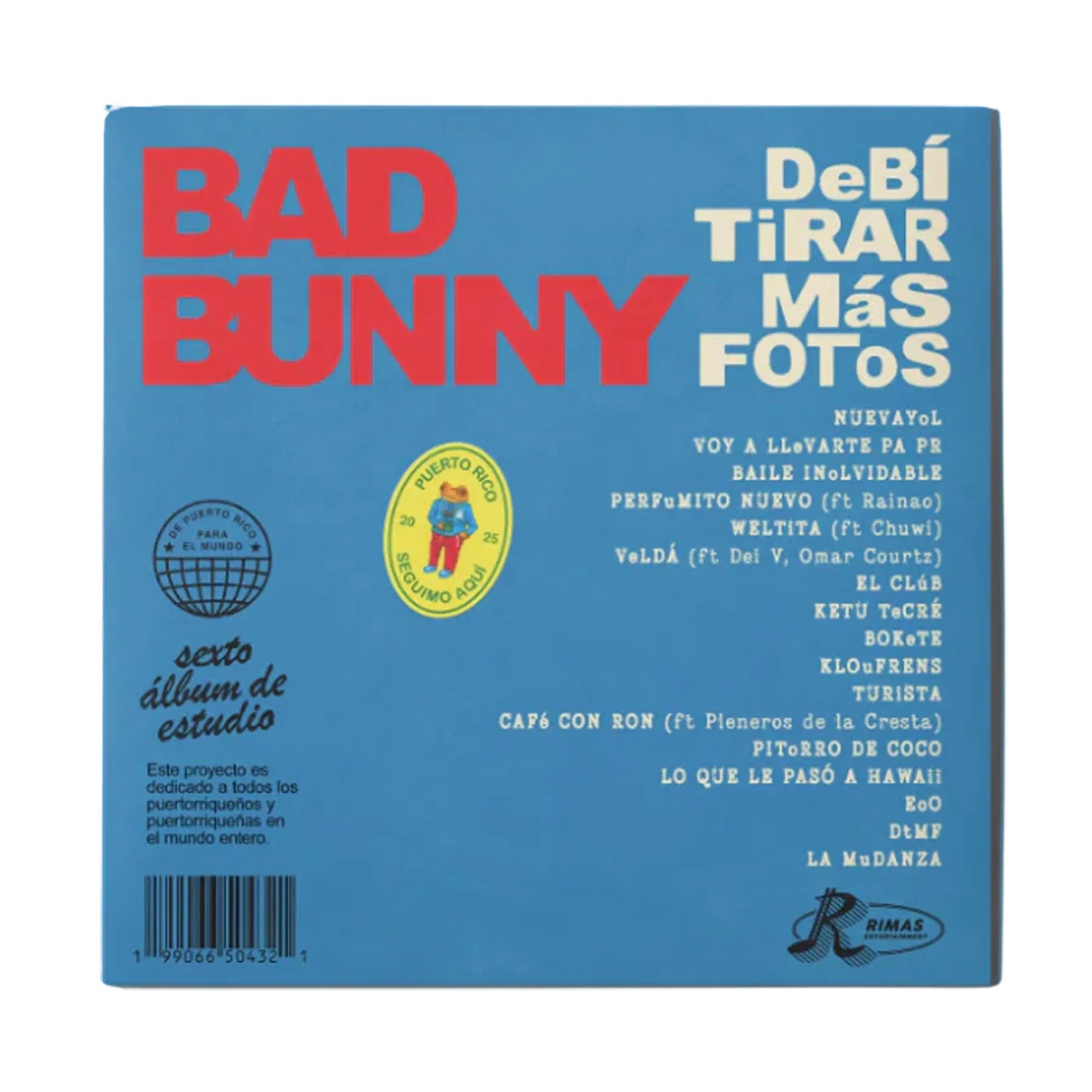 Bad Bunny DeBÍ TiRAR MáS FOToS Double Vinyl Red Vinyl Exclusive Edition
