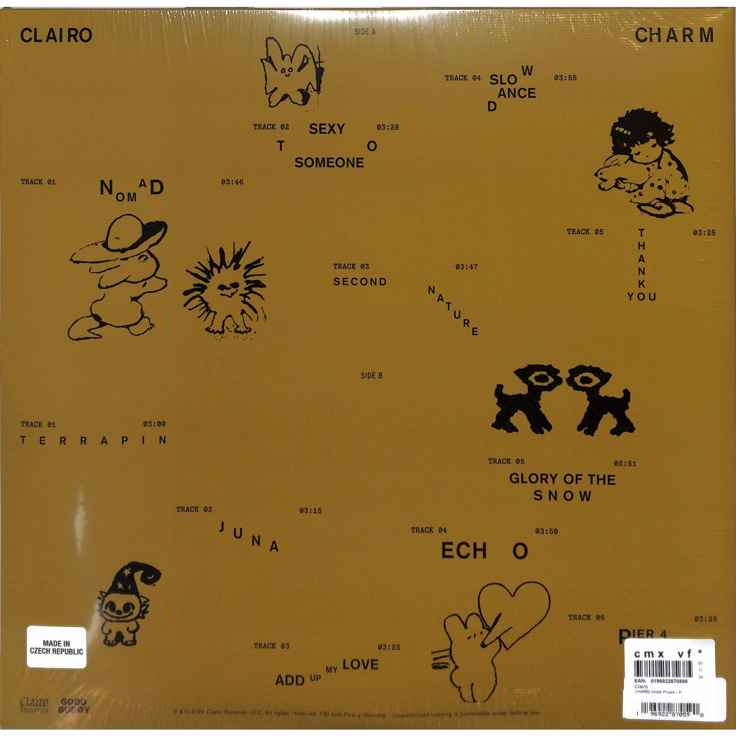 Clairo - "Charm" UO Exclusive Limited Edition Light Pink Vinyl