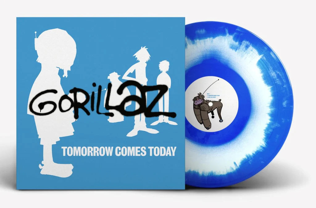 Gorillaz - Tomorrow Comes Today EP Edición en vinilo color blanco y azul