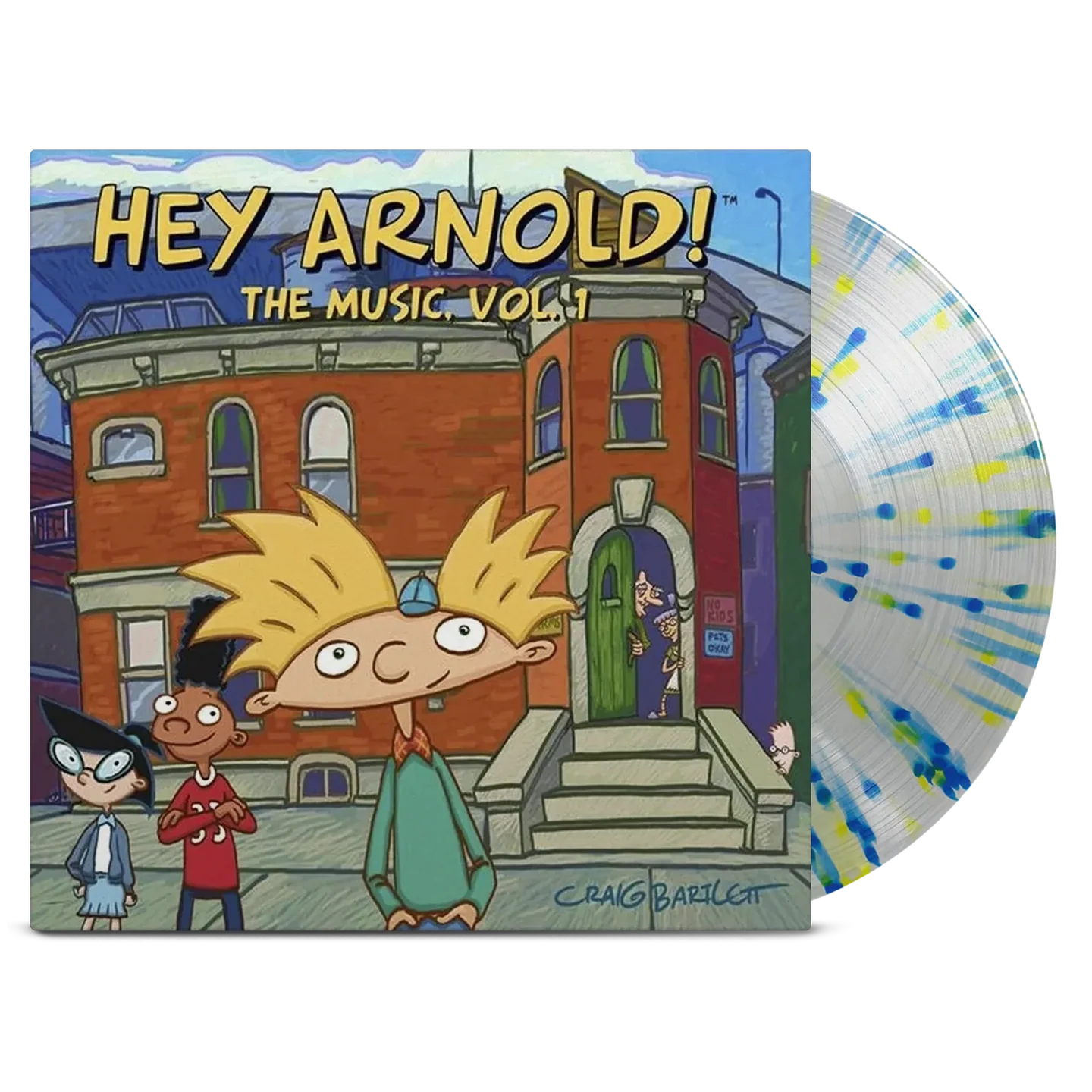 Jim Lang Hey Arnold! (Yellow & Blue Splatter) - Vinyl Soundtrack