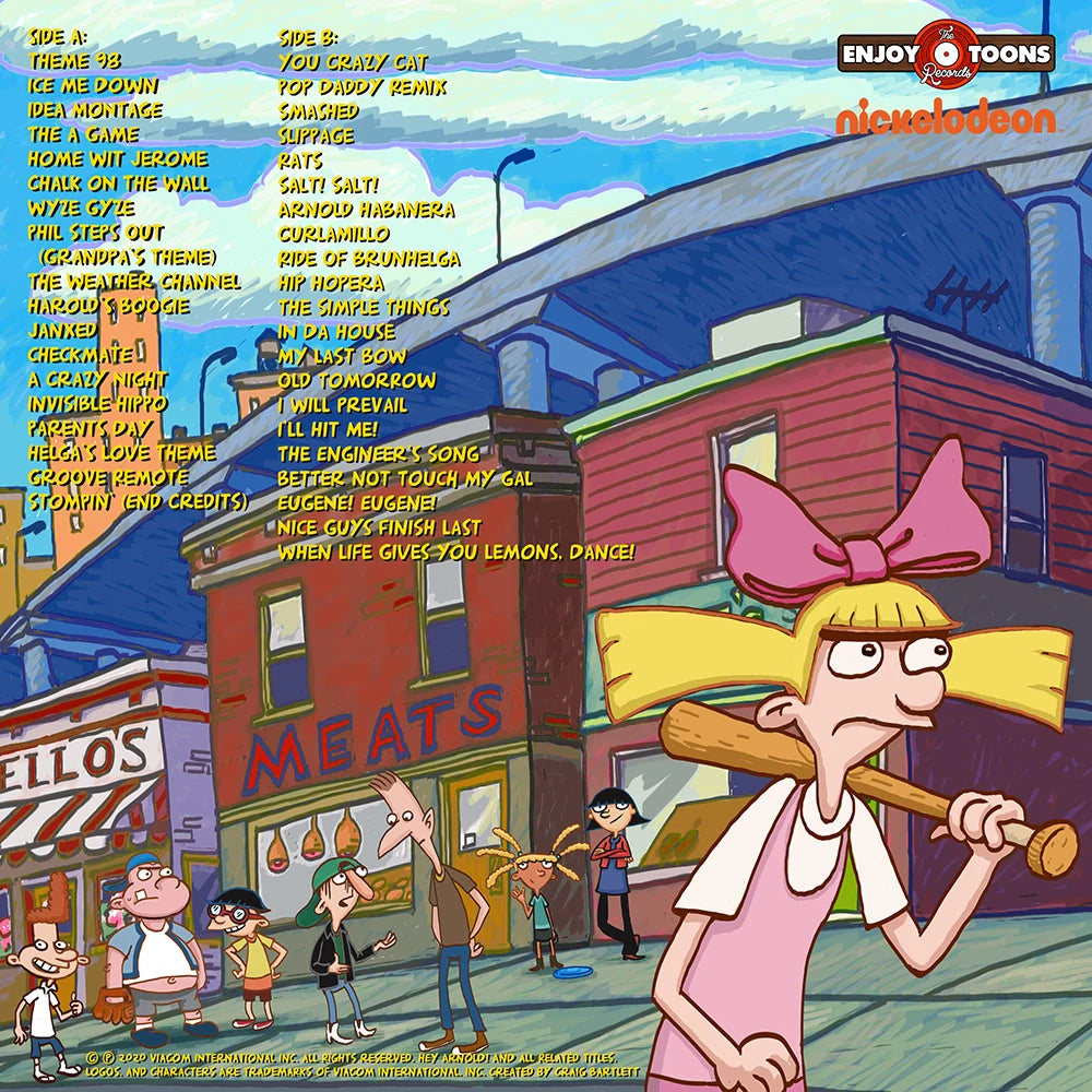 Jim Lang Hey Arnold! (Yellow & Blue Splatter) - Vinyl Soundtrack
