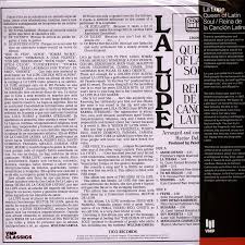 La Lupe - "Queen Of Latin Soul / Reina De La Cancion Latina" VMP Classics Black Vinyl