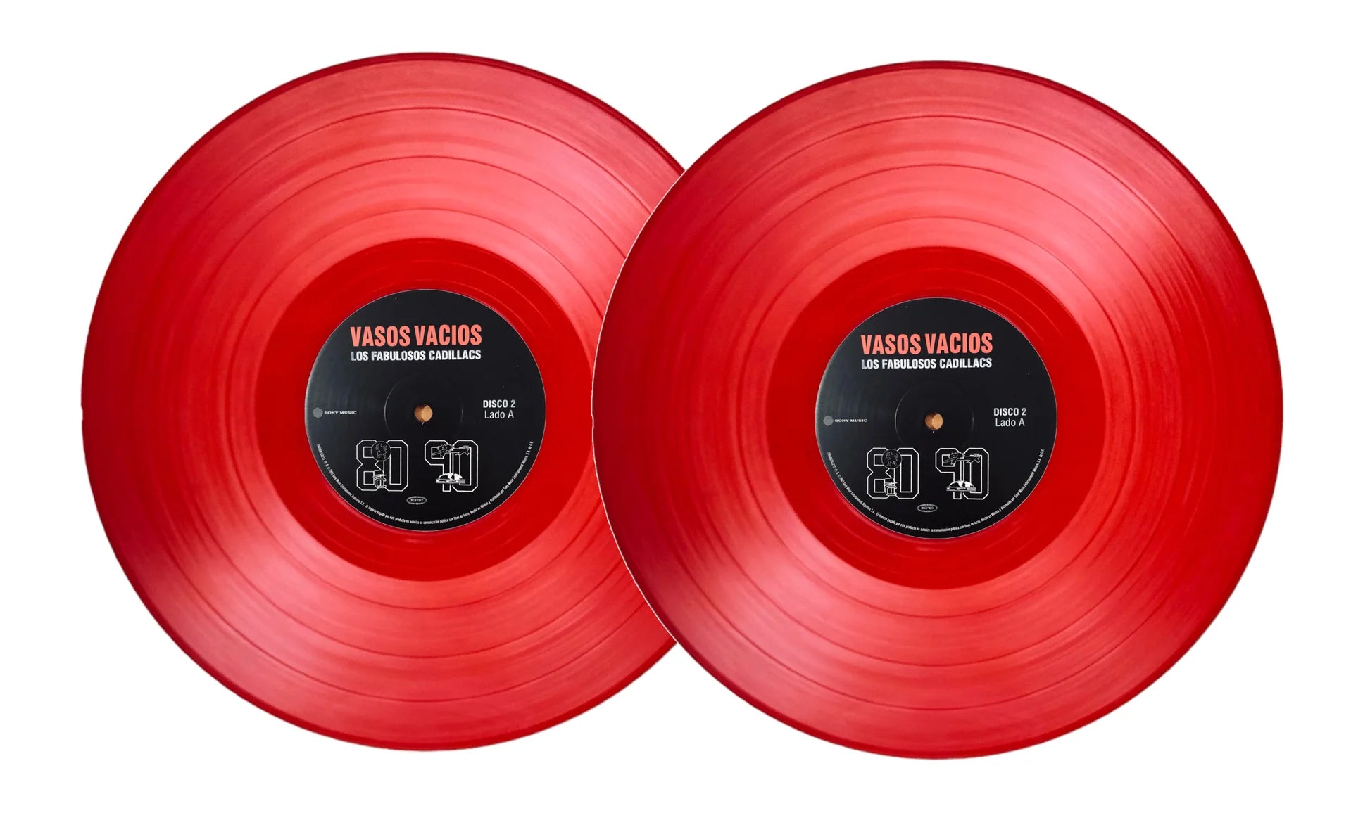 Los Fabulosos Cadillacs Vasos Vacios Rojo Red 2 Lp