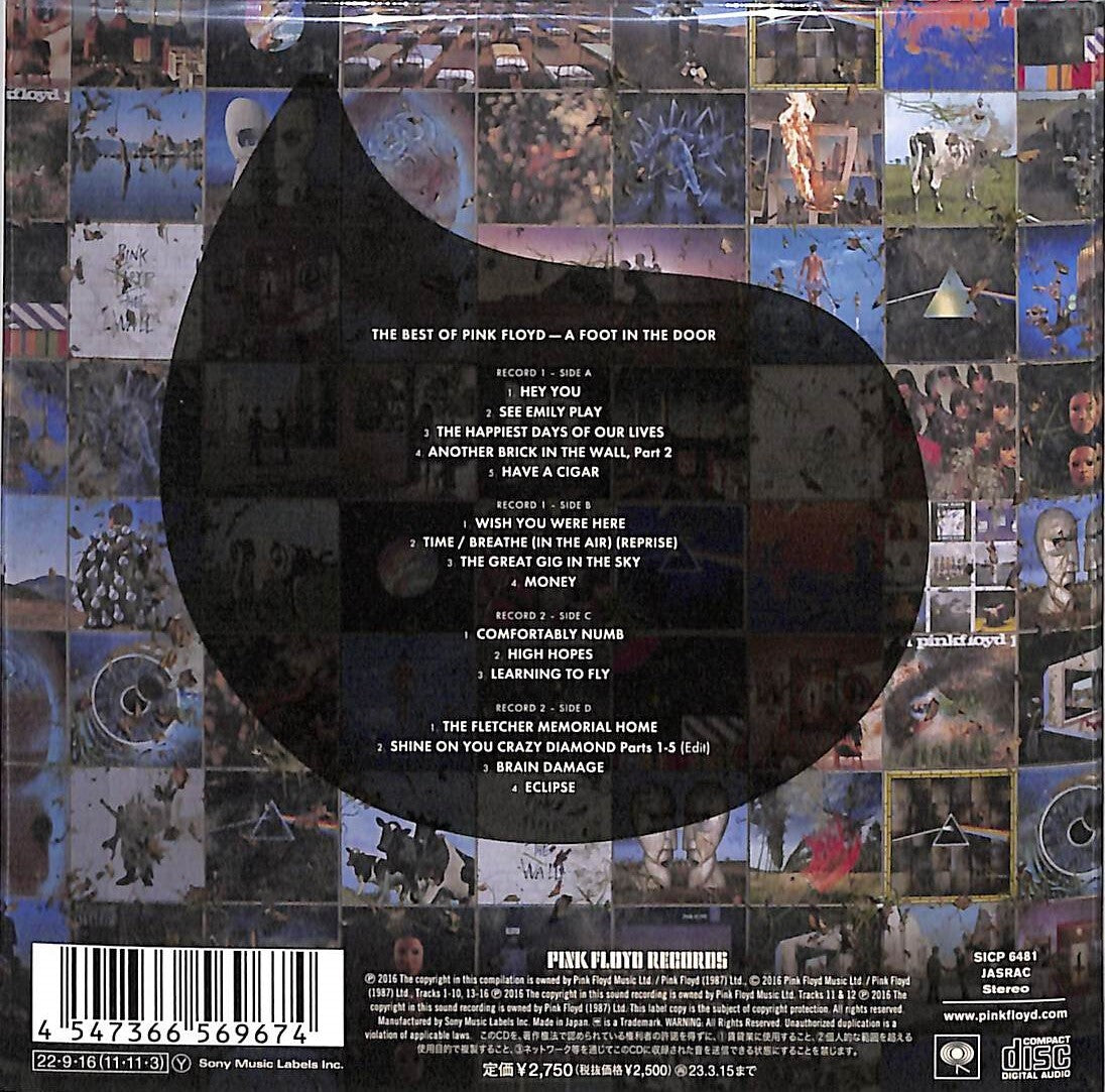 Pink Floyd - "A Feel in the Door, The Best of Pink Floyd" 2LP Black Vinyl