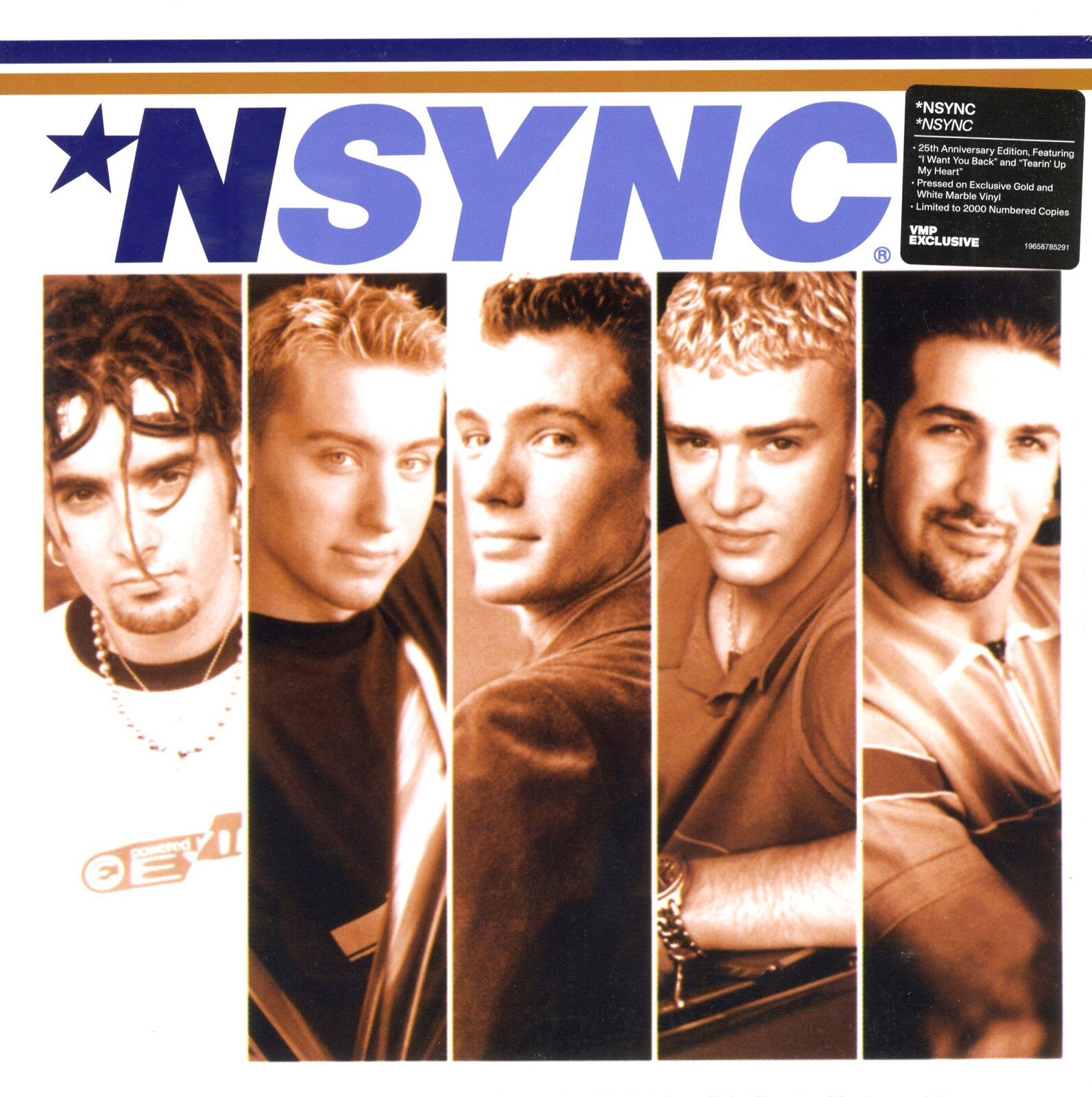 NSYNC - NSYNC (25th Anniversary Numbered Edition on Gold & White Marble Vinyl)