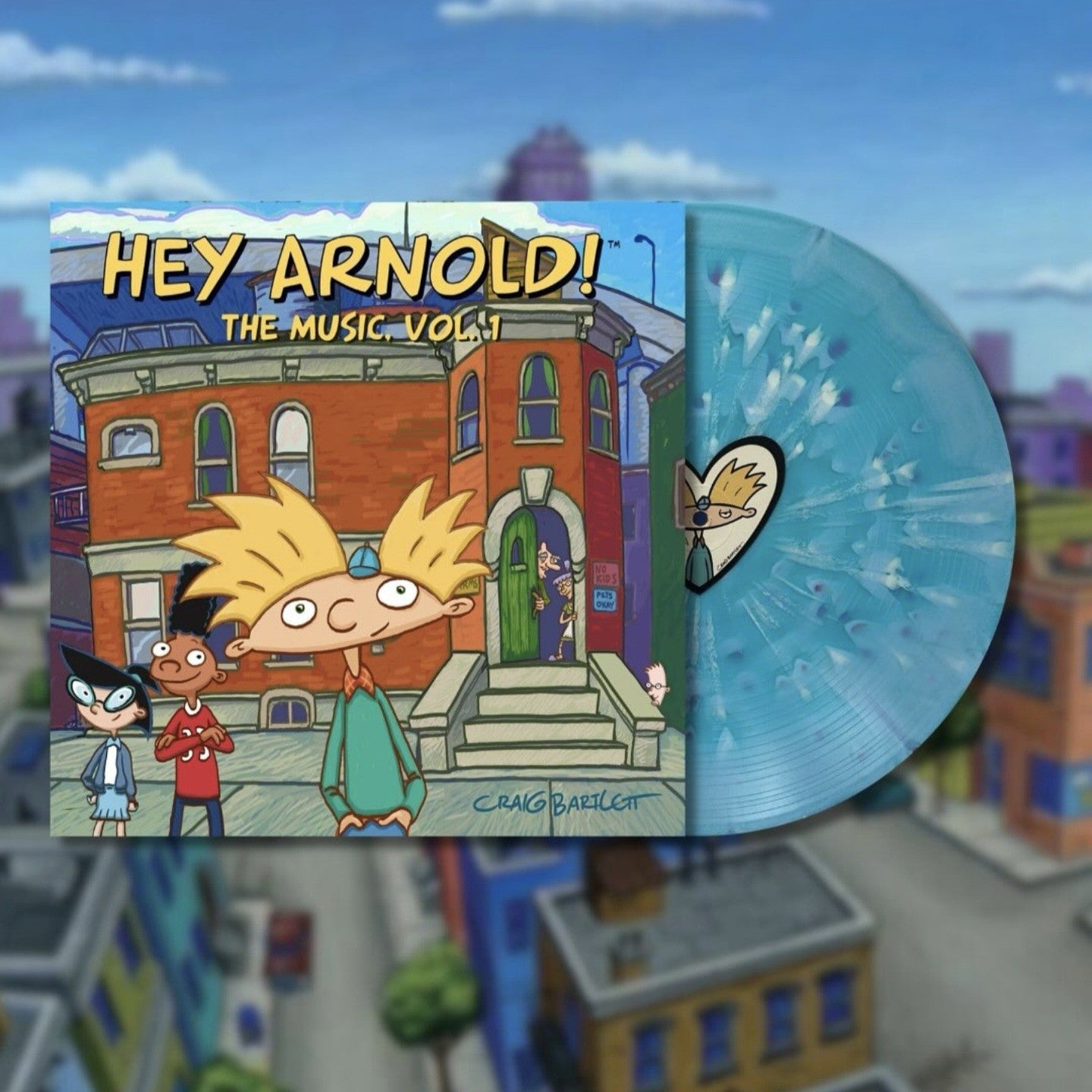 Hey Arnold! The Music Vol 1 Vinyl Blue Sky Swirl w/ Splatter